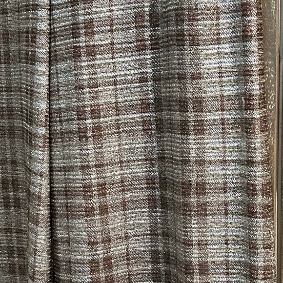 Alice + Olivia Elba Metallic Plaid Ankle Pant, S - Picture 14 of 14